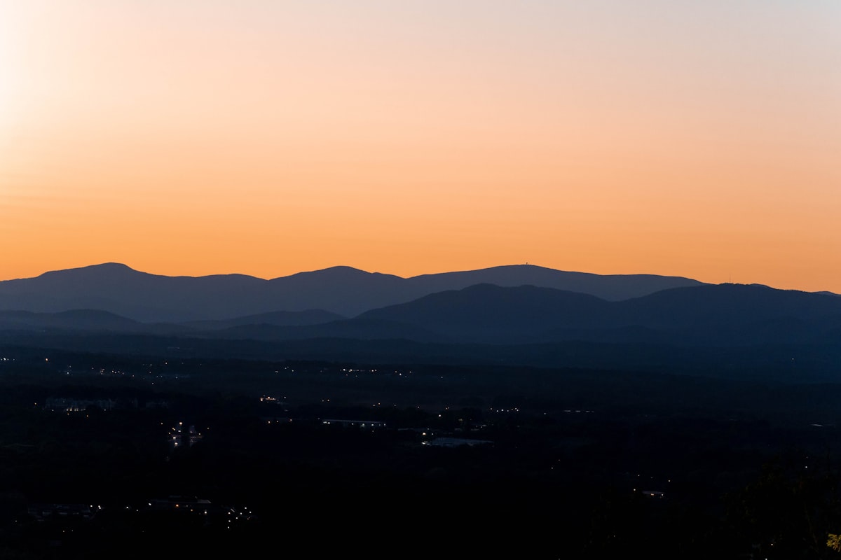 Mountain sunset
